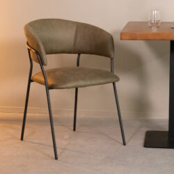 pro_93126_img_9395109 LABEL51 Eetkamerstoel Luuk - Moss - Micro Suede - Zwart Metaal