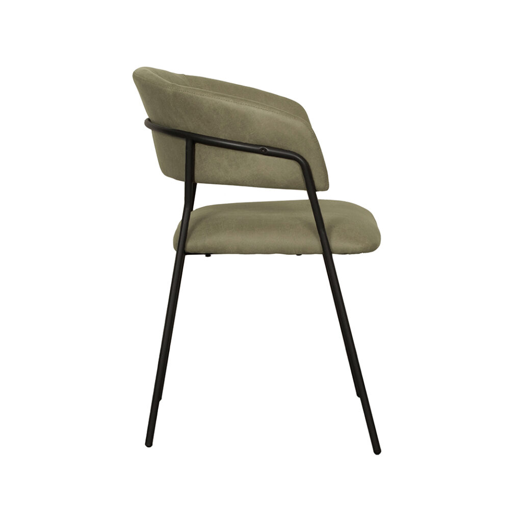 pro_93126_img_9395112 LABEL51 Eetkamerstoel Luuk - Moss - Micro Suede - Zwart Metaal