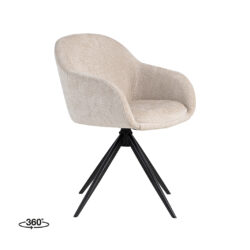 pro_94598_img_9393197 LABEL51 Eetkamerstoel Fiby - Naturel - Elite - Zwart Metaal