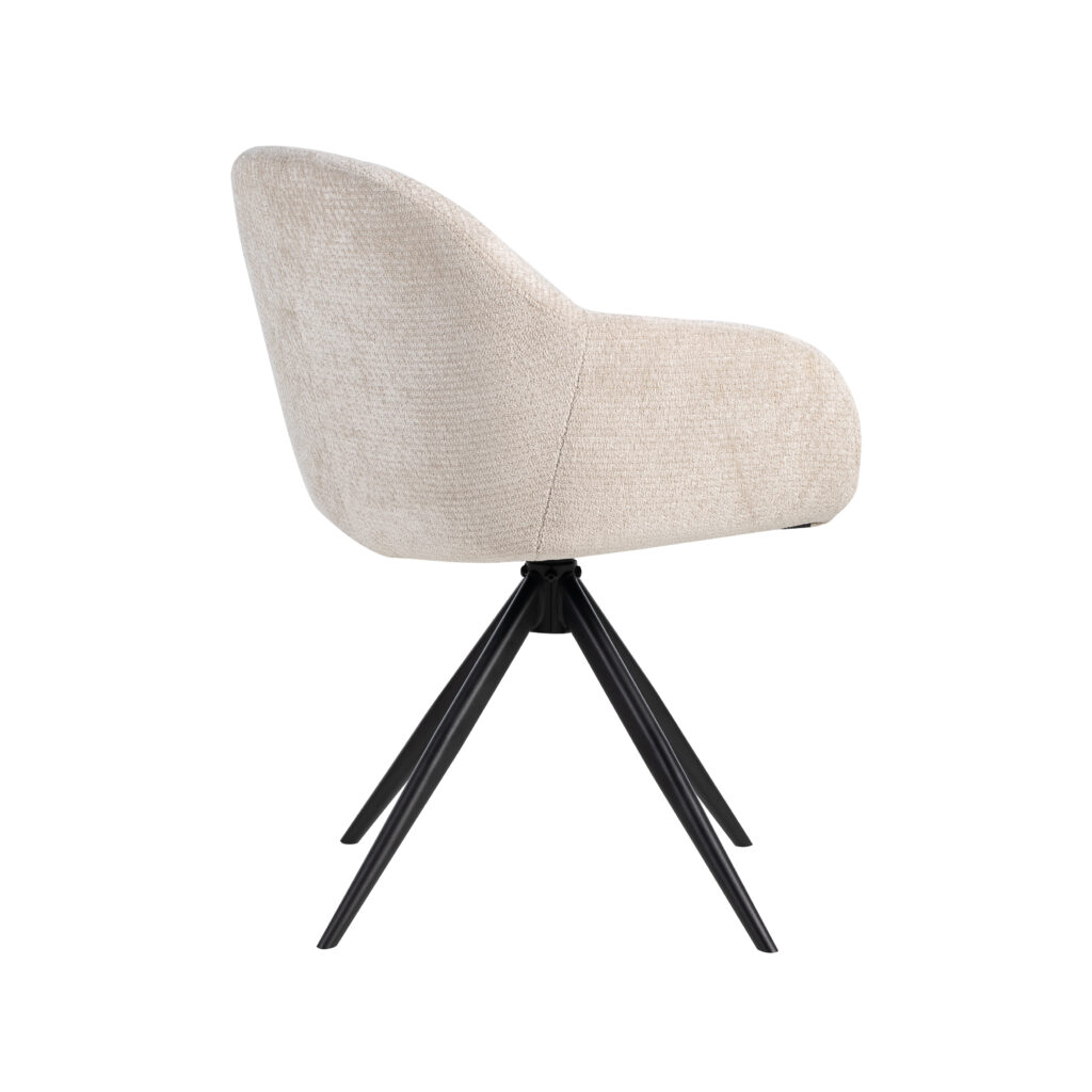 pro_94598_img_9393201 LABEL51 Eetkamerstoel Fiby - Naturel - Elite - Zwart Metaal