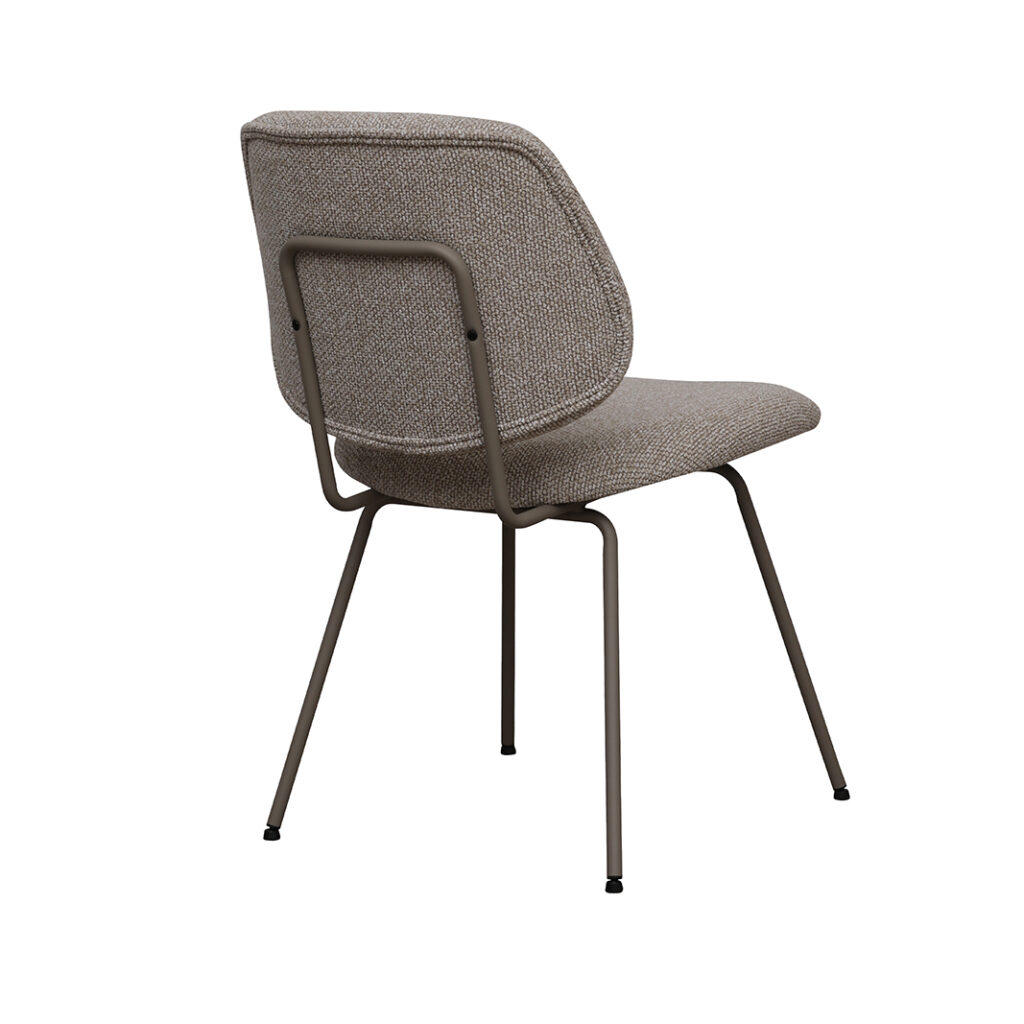 pro_94626_img_9397111 LABEL51 Eetkamerstoel Ravenna - Naturel - Royal Boucle - Taupe Metaal