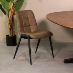 pro_94810_img_9396289 LABEL51 Eetkamerstoel Noor - Moss - Micro Suede - Zwart Metaal