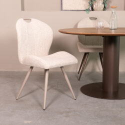 pro_94815_img_9397954 LABEL51 Eetkamerstoel Silly - Naturel - Royal Boucle - Taupe Metaal