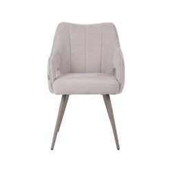LABEL51 Eetkamerstoel Stan - Naturel - Elite - Taupe Metaal