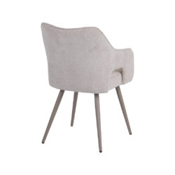 LABEL51 Eetkamerstoel Stan - Naturel - Elite - Taupe Metaal
