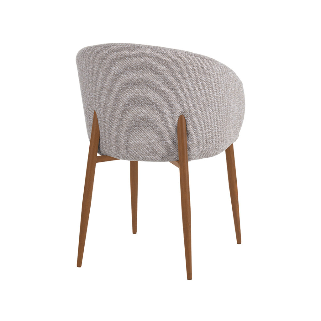 pro_95408_img_9399261 LABEL51 Eetkamerstoel Yuki - Naturel - Royal Boucle - Naturel Metaal