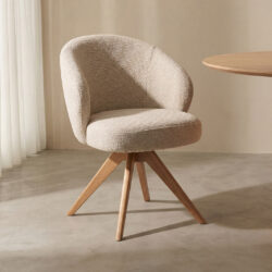 pro_96714_img_9397492 LABEL51 Eetkamerstoel Sabi - Naturel - Royal Boucle - Naturel Hout