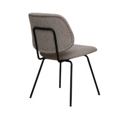 pro_96728_img_9397116 LABEL51 Eetkamerstoel Ravenna - Naturel - Royal Boucle - Zwart Metaal