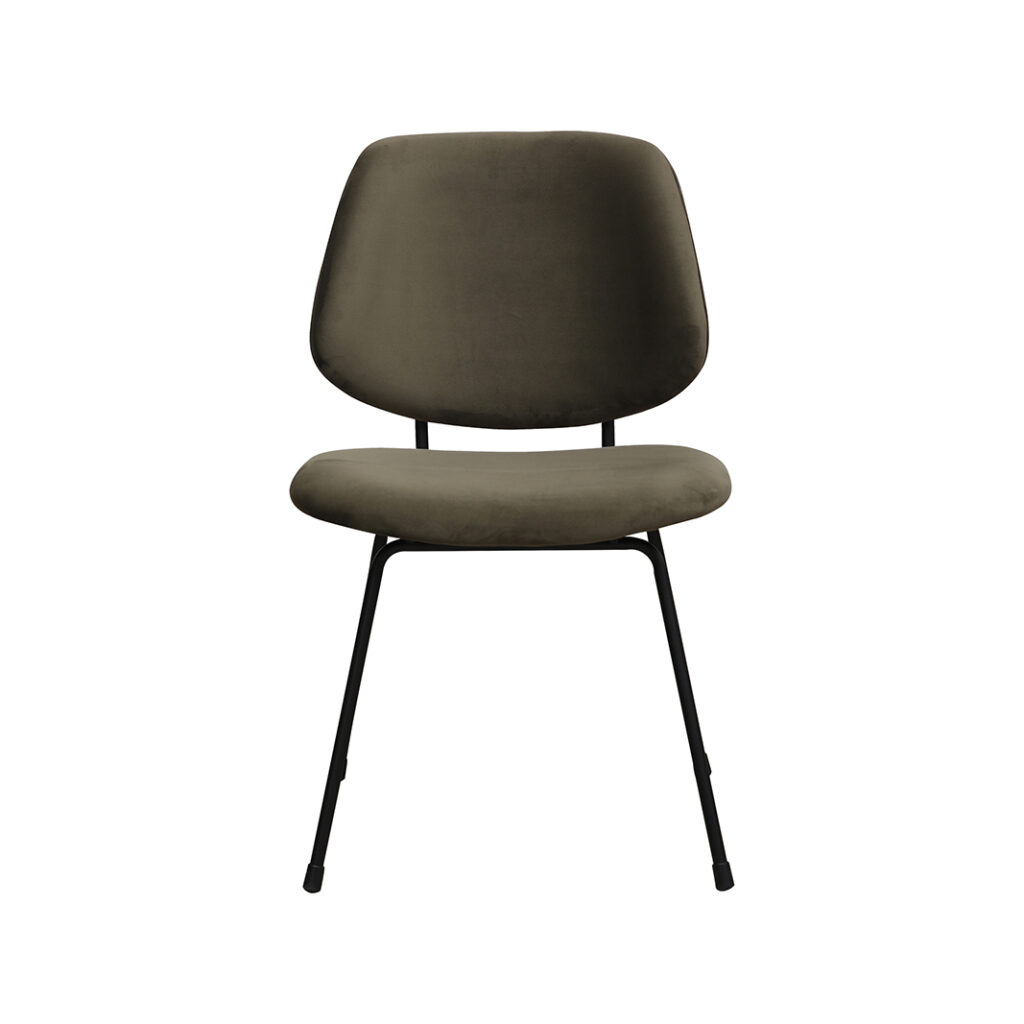 pro_96758_img_9391998 LABEL51 Eetkamerstoel Bello - Hunter - Fluweel - Zwart Metaal